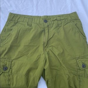 Green Arizona cargo shorts